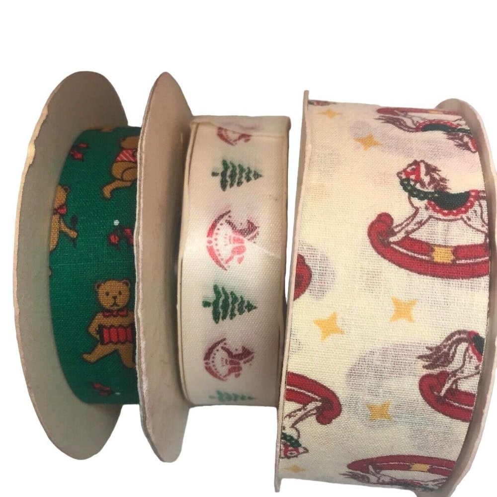 Vintage Holiday Ribbon & Trim Offray, WFR, Lion Product For Craft & Floral